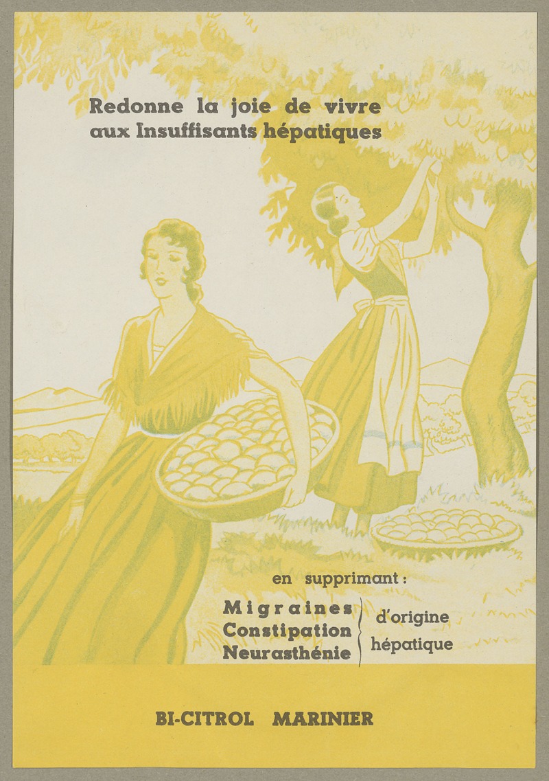 Bi-citrol Marinier by Лаборатуар Мариниер, 1910-1950 — digital art print download