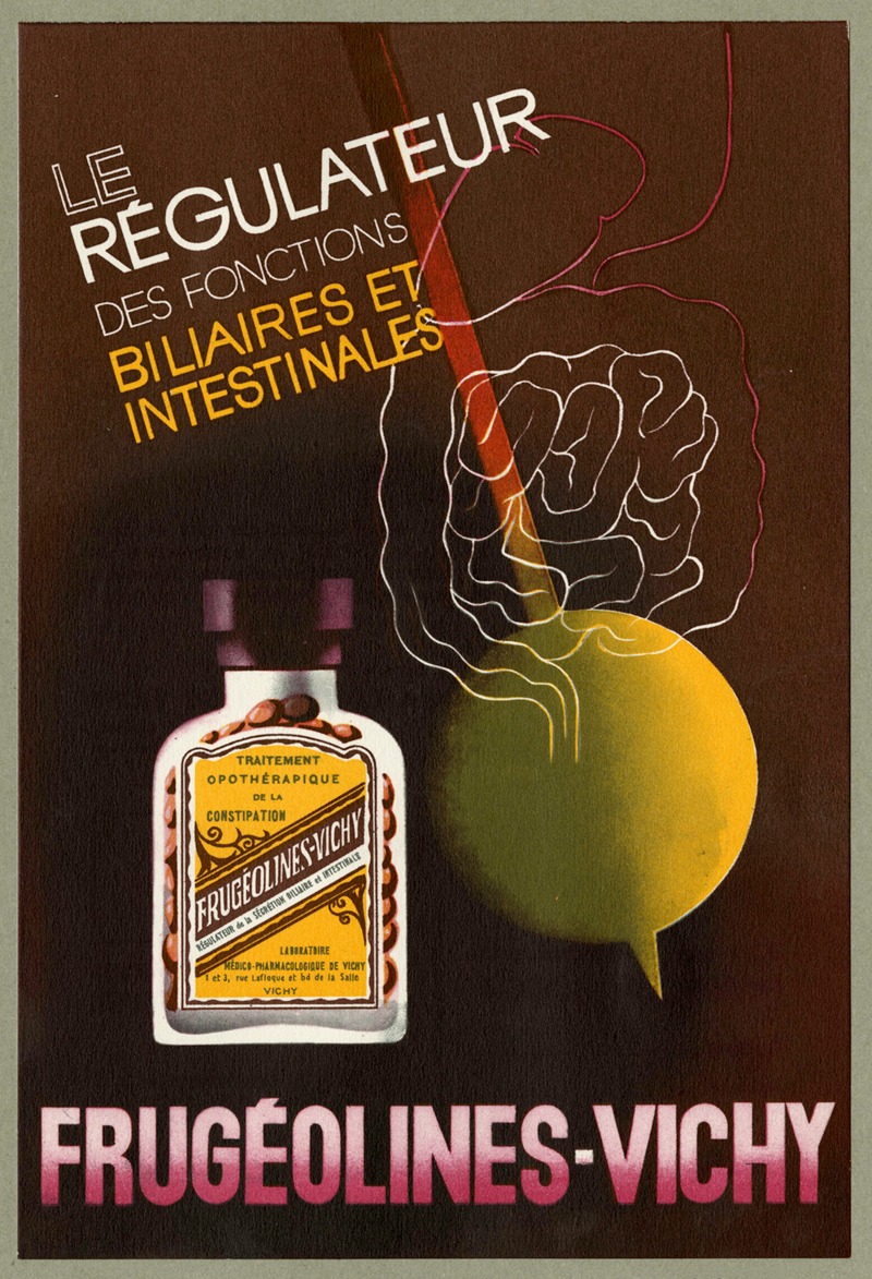 Frugéolines-Vichy by Laboratoire médico-pharmacologique de Vichy, 1910-1950 — digital art print download