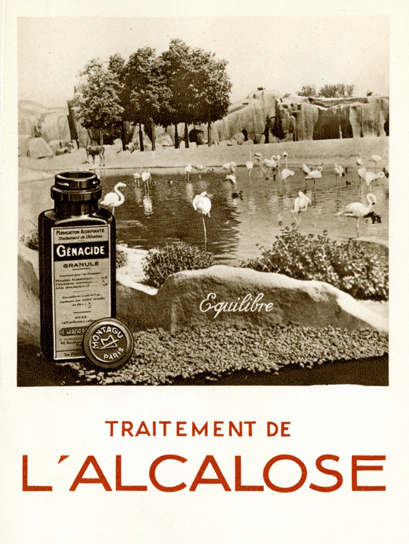 Traitement de l'alcalose by Laboratoire Montagu, 1910-1950 — digital art print download