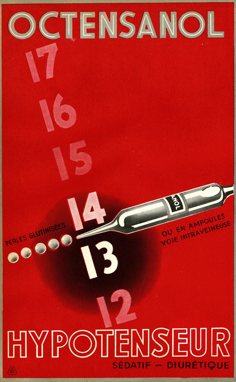 Octensanol by Laboratoires Albert Rolland, 1910-1950 — digital art print download