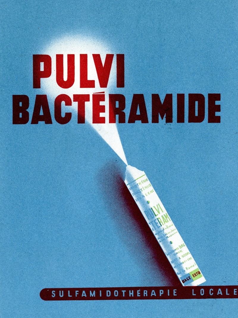 Pulvi Bactéramide by Laboratoires Bailly, 1948 — digital art print download