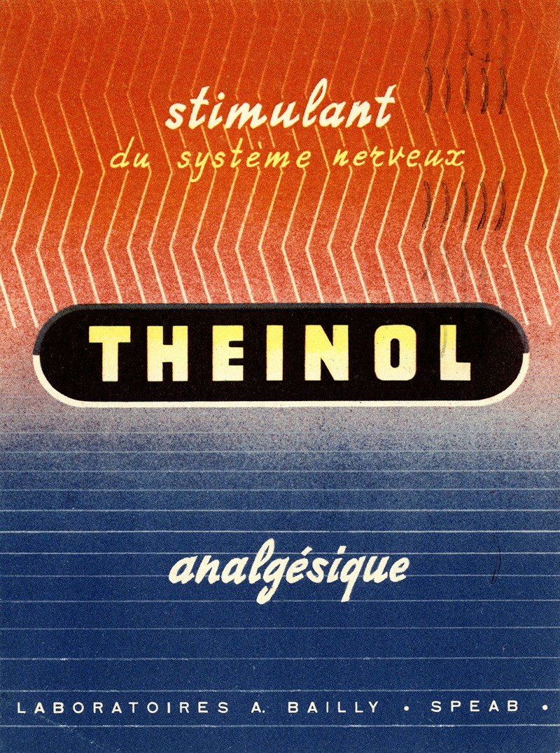 Theinol by Laboratoires Bailly, 1910-1950 — digital art print download