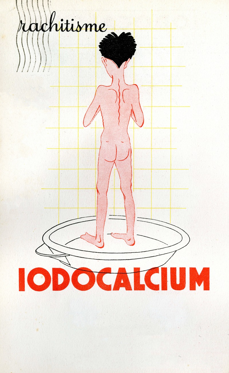 Iodocalcium by Laboratoires biologiques de l'Ile-de-France, 1937 — digital art print download
