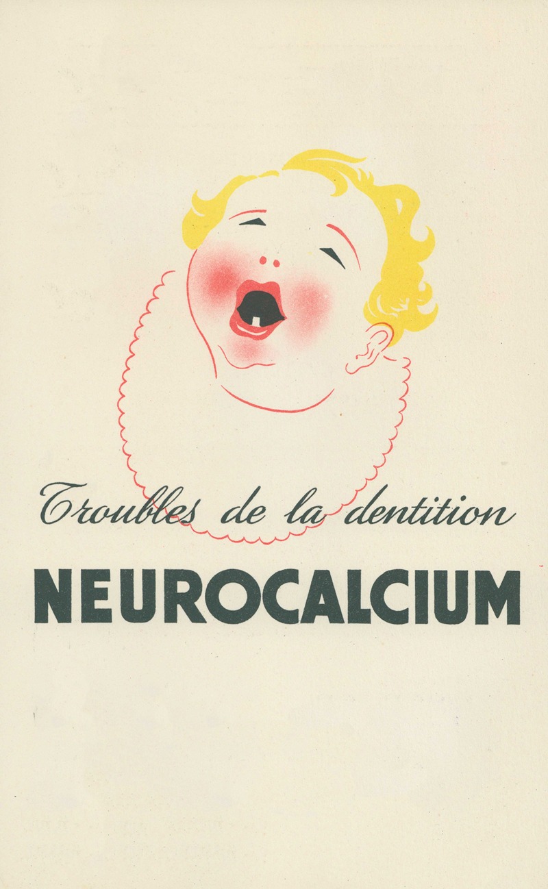 Neurocalcium by Laboratoires biologiques de l'Ile-de-France, 1937 — digital art print download