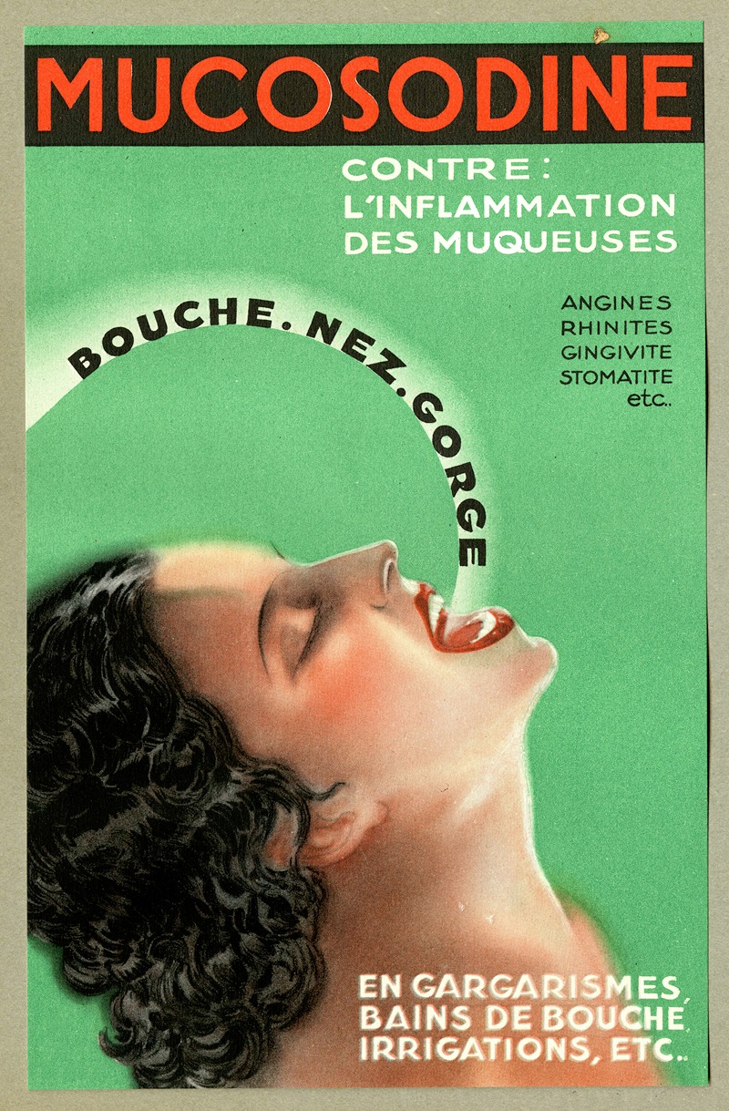 Mucosodine by Лаборатории Кайо, 1910-1950 — digital art print download