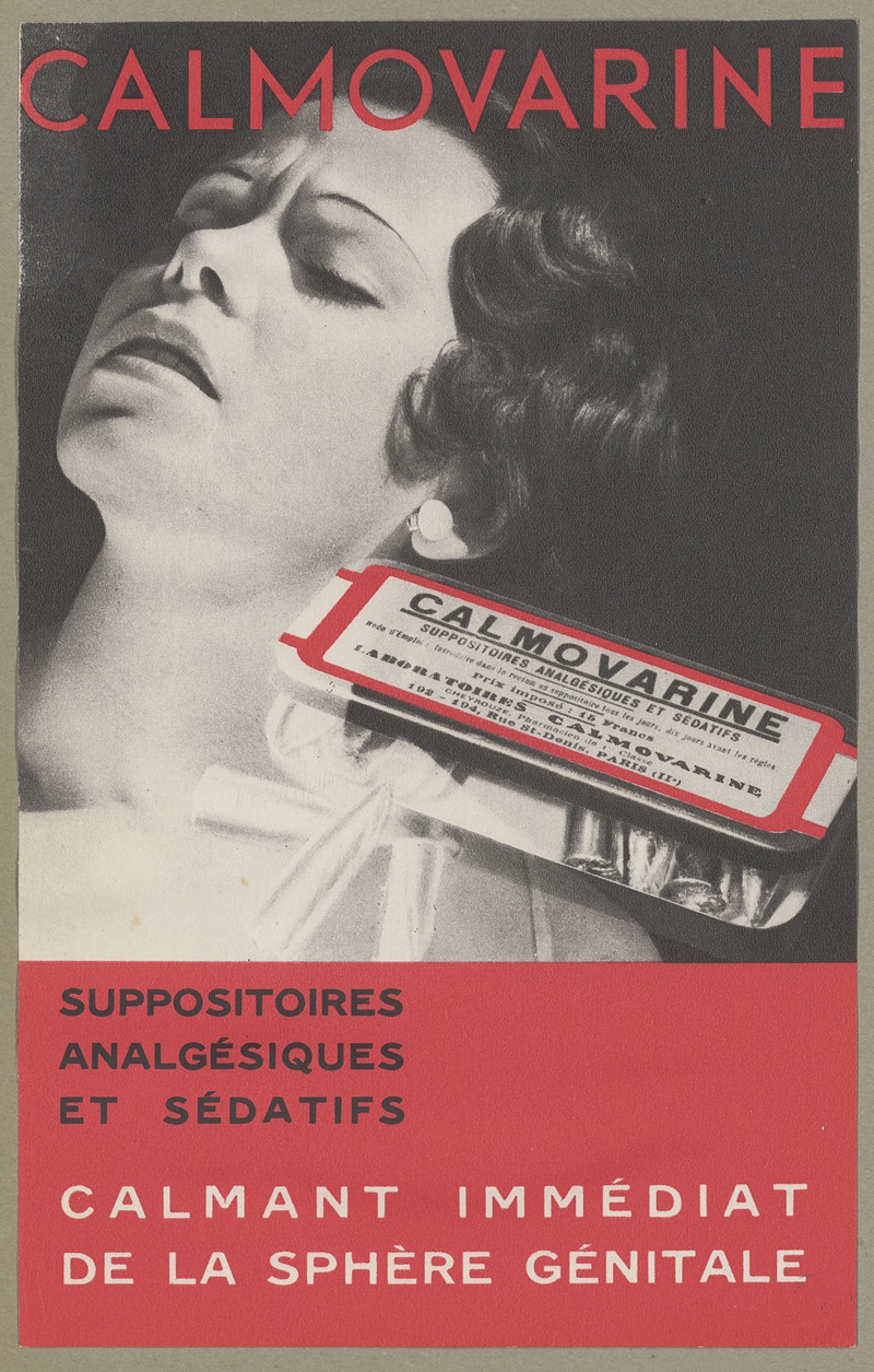 Calmovarine by Laboratoires Calmovarine, 1910-1950 — digital art print download