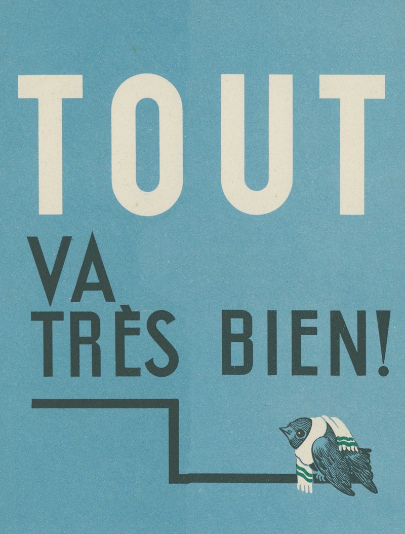 Tout va très bien ! by Лаборатории Кантен, 1910-1950 — digital art print download
