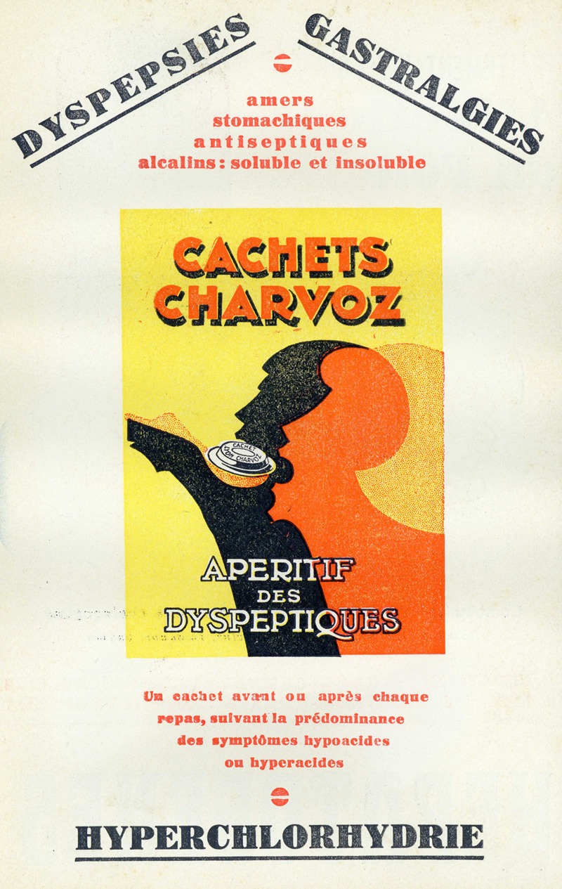 Cachets Charvoz by Laboratoires Charvoz, 1910-1950 — digital art print download