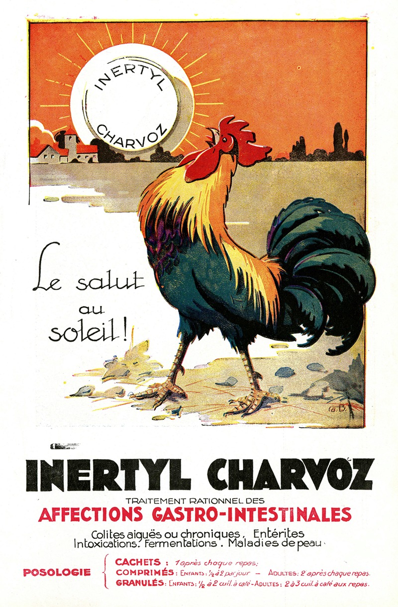 Inertyl Charvoz by Laboratoires Charvoz, 1910-1950 — digital art print download
