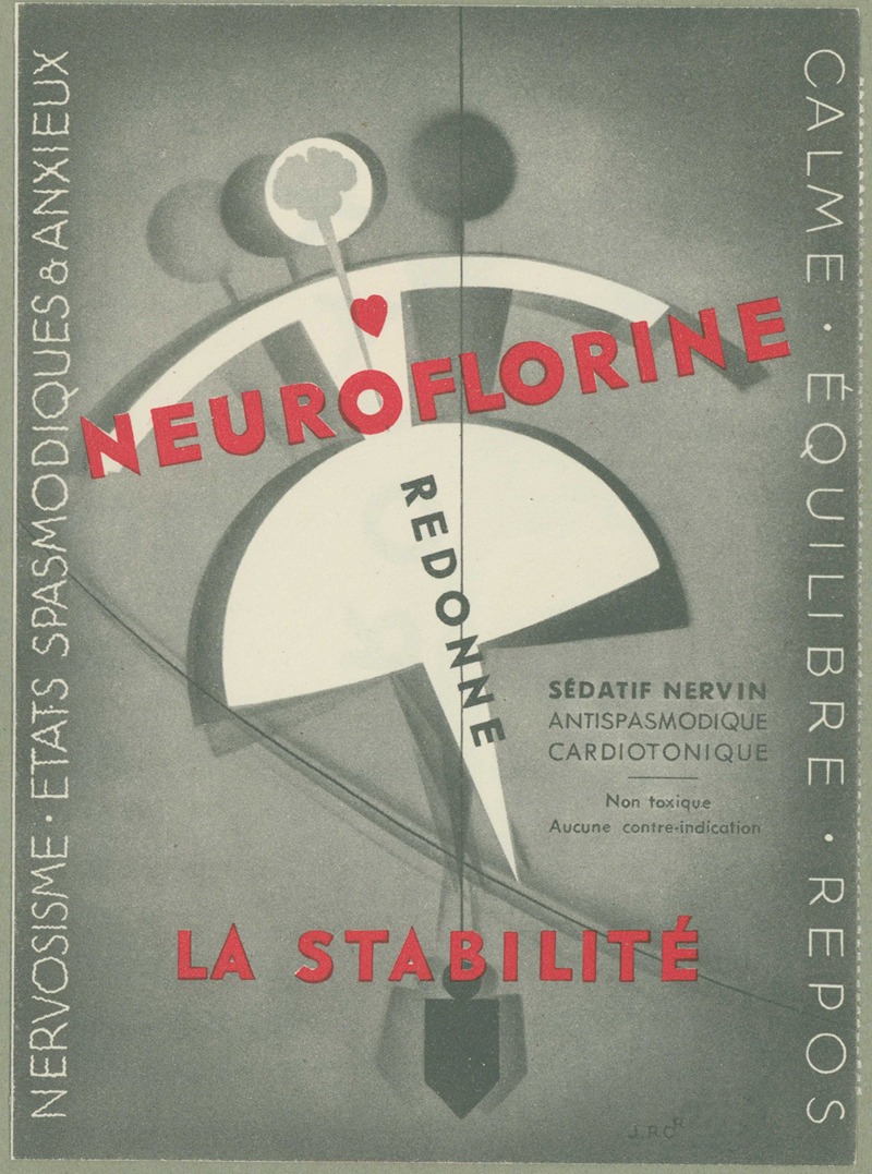 Neuroflorine by Laboratoires Crosnier, 1910-1950 — digital art print download