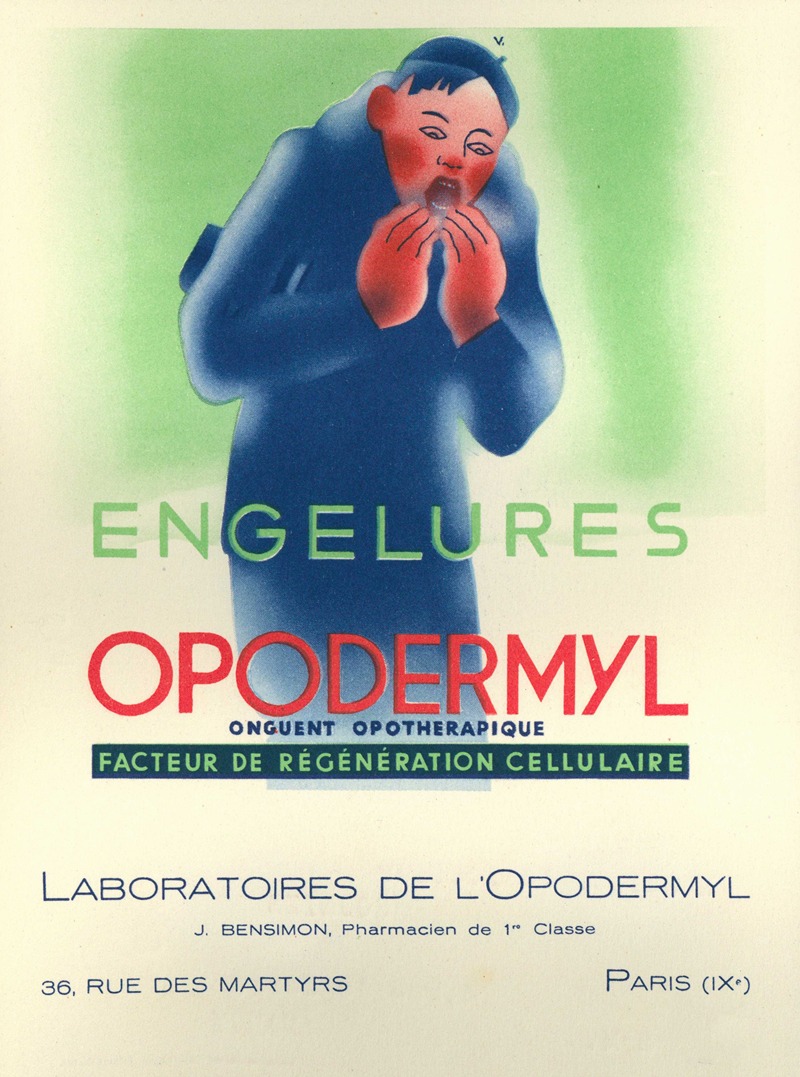 Opodermyl by Laboratoires de l'Opodermyl, 1910-1950 — digital art print download