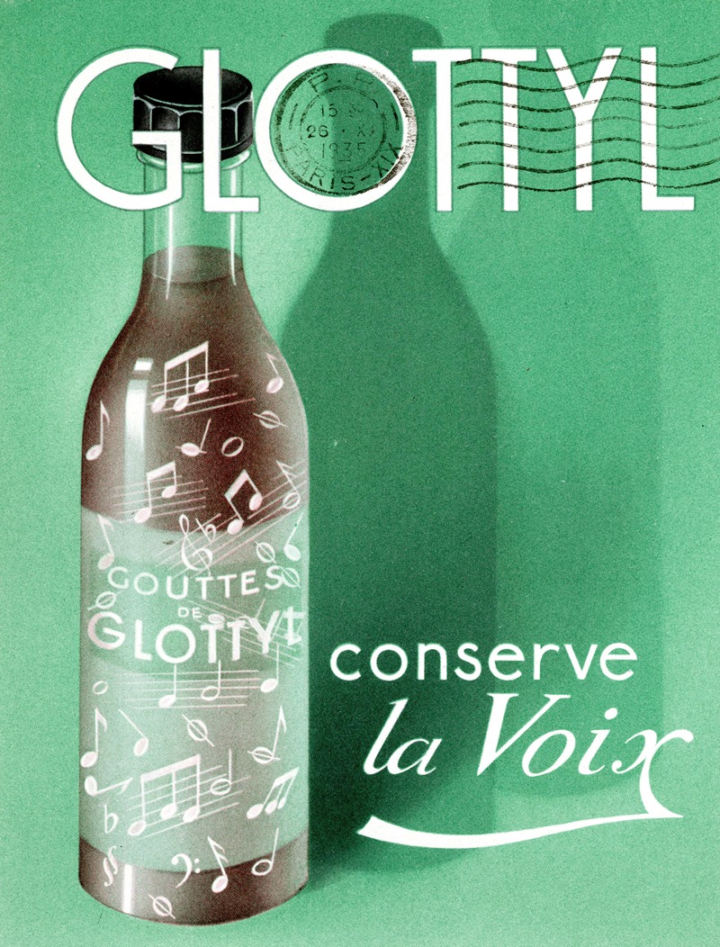 Rhino-Glottyl by Laboratoires Denis, 1935 — digital art print download