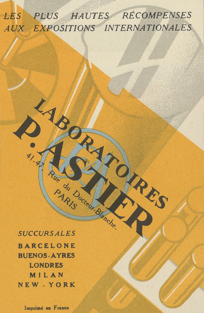 Laboratoires P. Astier by Laboratoires du docteur P. Astier, 1910-1950 — digital art print download