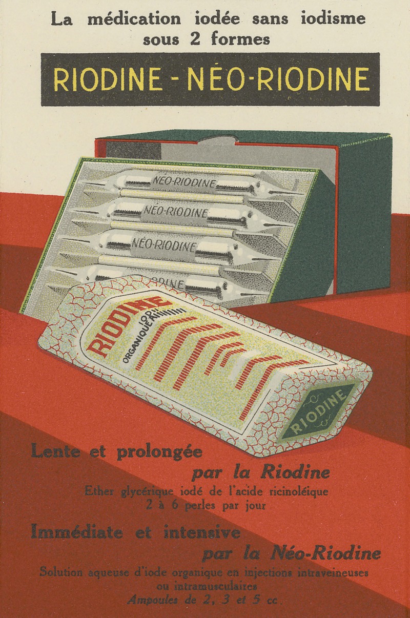 Riodine by Laboratoires du docteur P. Astier, 1910-1950 — digital art print download