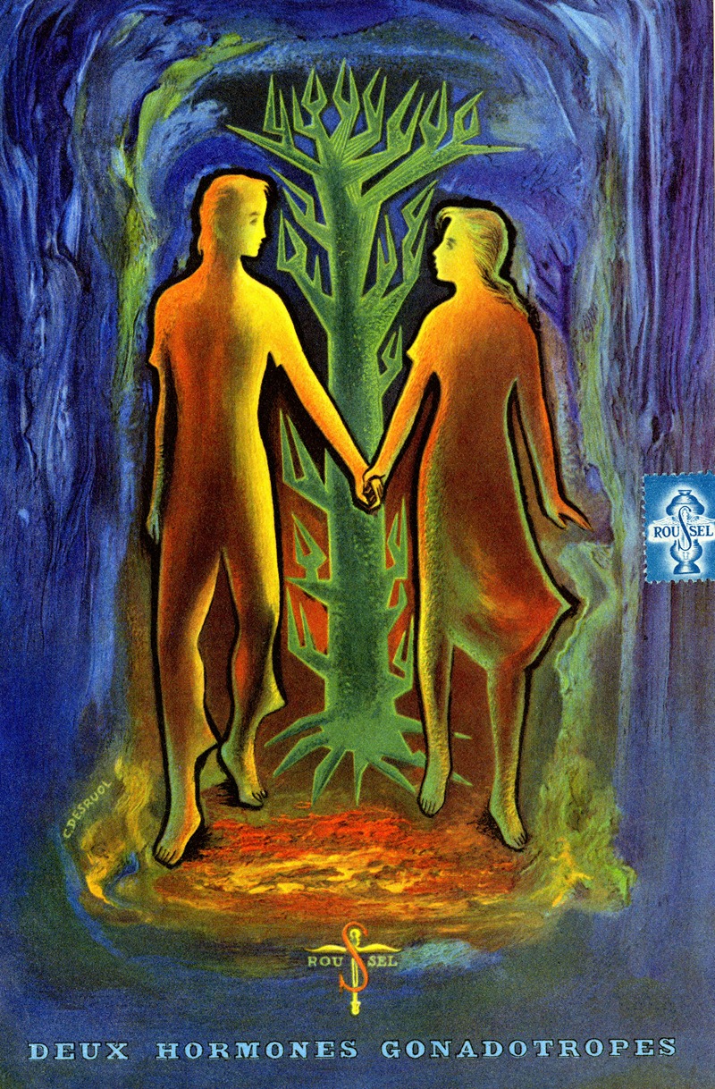 Deux hormones gonadotropes by Laboratoires du docteur Roussel, 1910-1950 — digital art print download