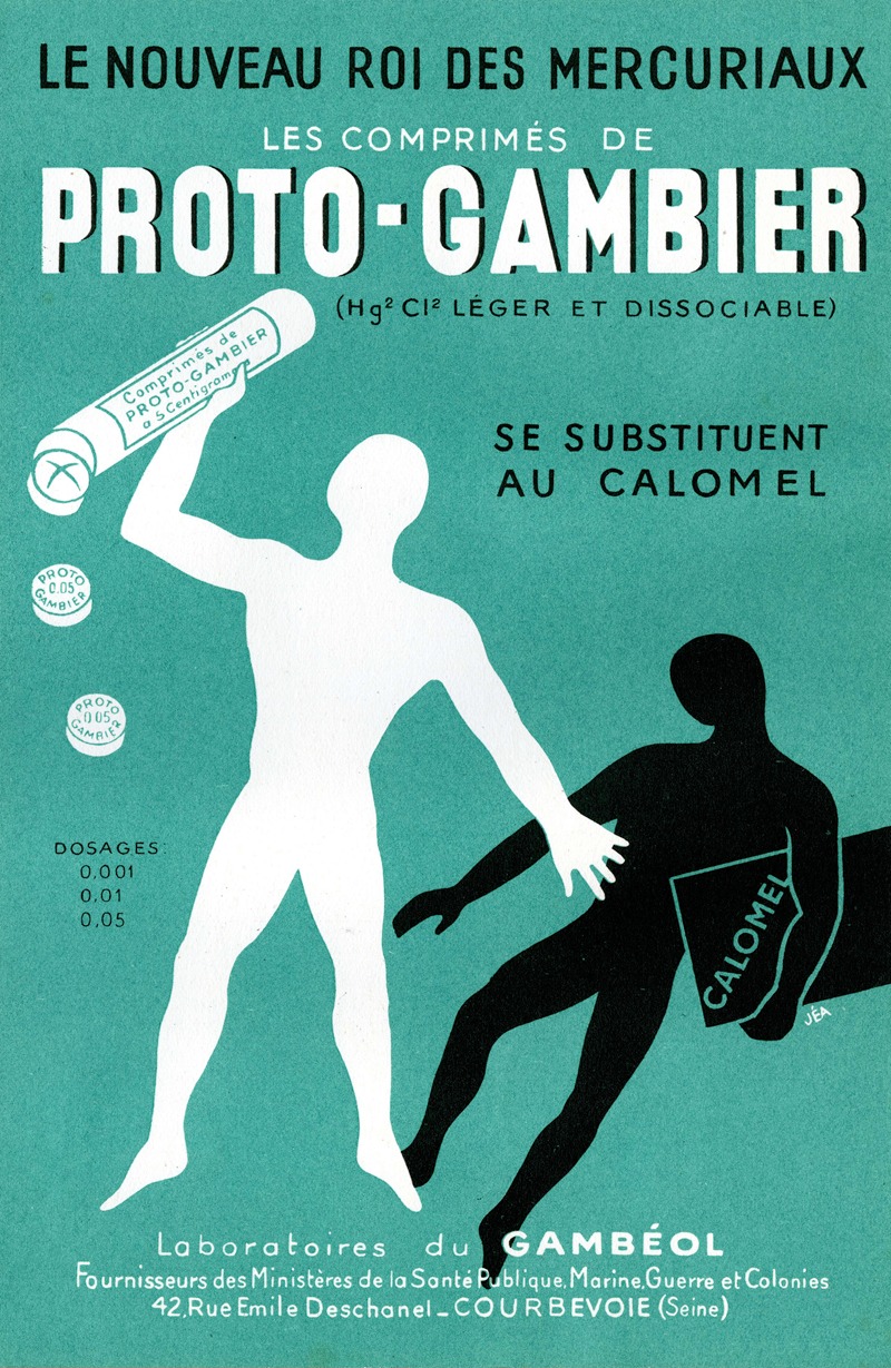 Proto-Gambier by Laboratoires du Gambéol, 1910-1950 — digital art print download