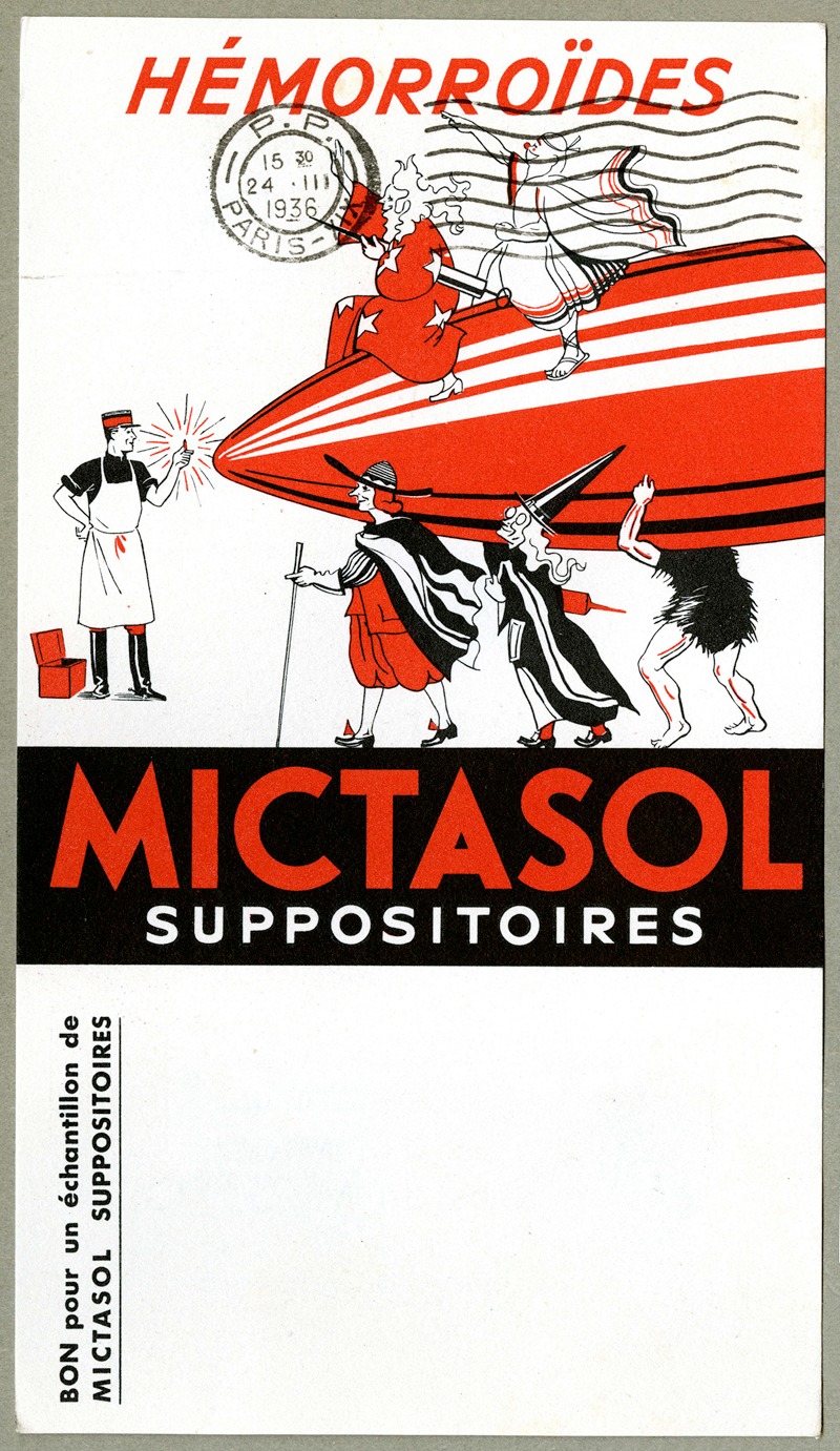 Mictasol by Laboratoires du Mictasol, 1936 — digital art print download