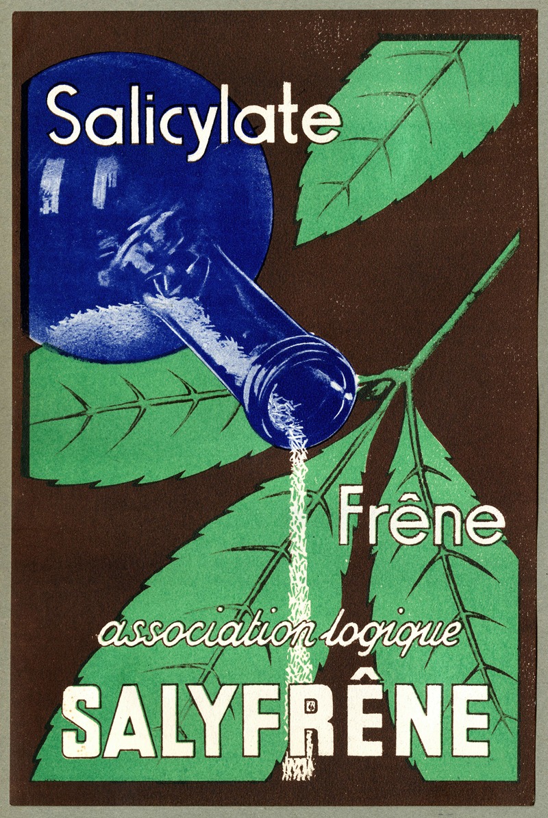 Salicylate by Laboratoires du Salyfrêne, 1937 — digital art print download