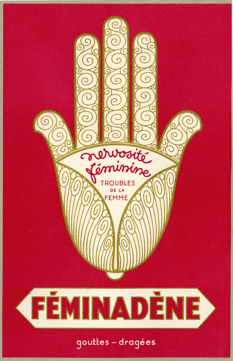 Féminadène by Laboratoires Féminadène, 1910-1950 — digital art print download