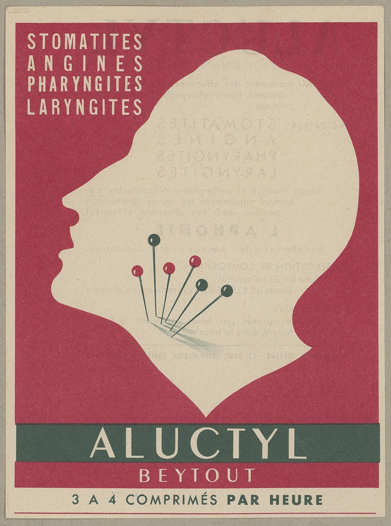 Aluctyl Beytout by Laboratoires G. Beytout, 1910-1950 — digital art print download