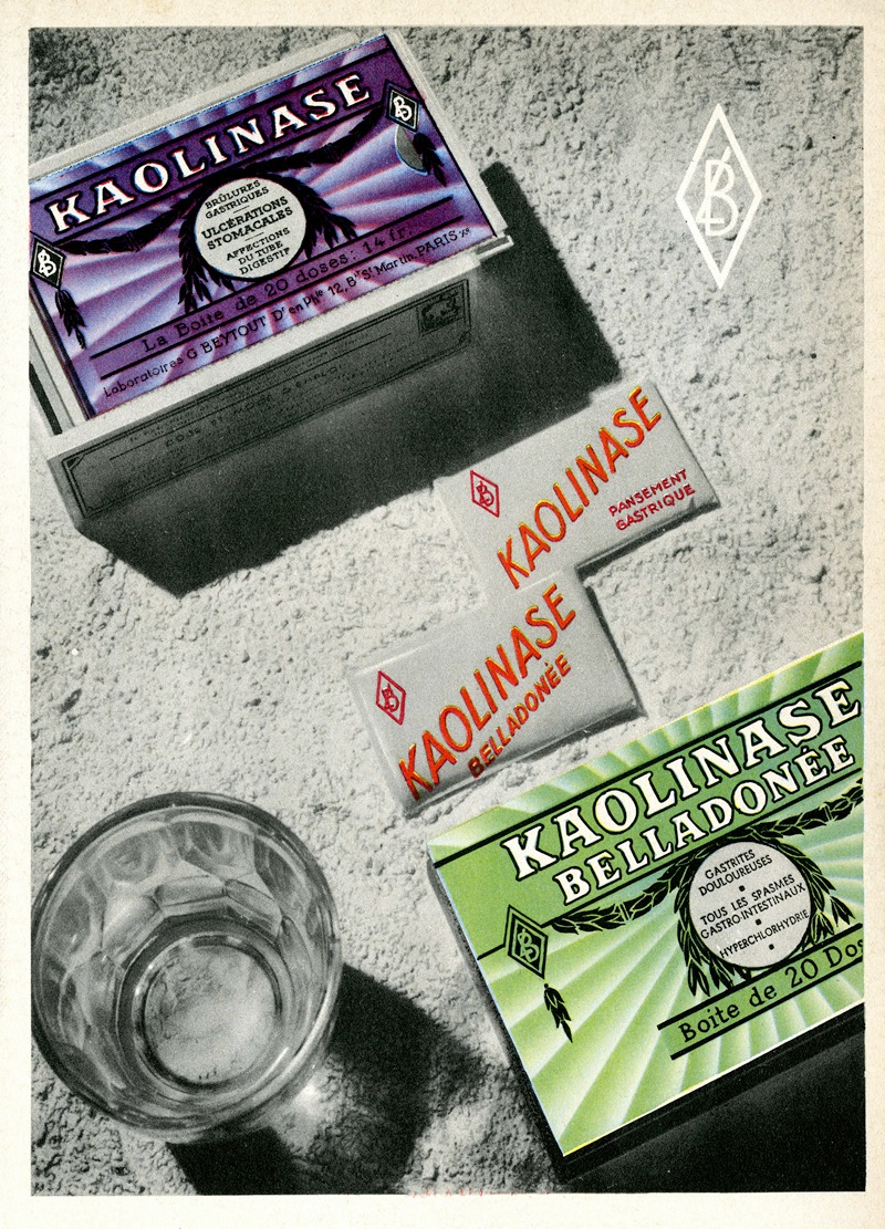 Kaolinase by Laboratoires G. Beytout, 1939 — digital art print download