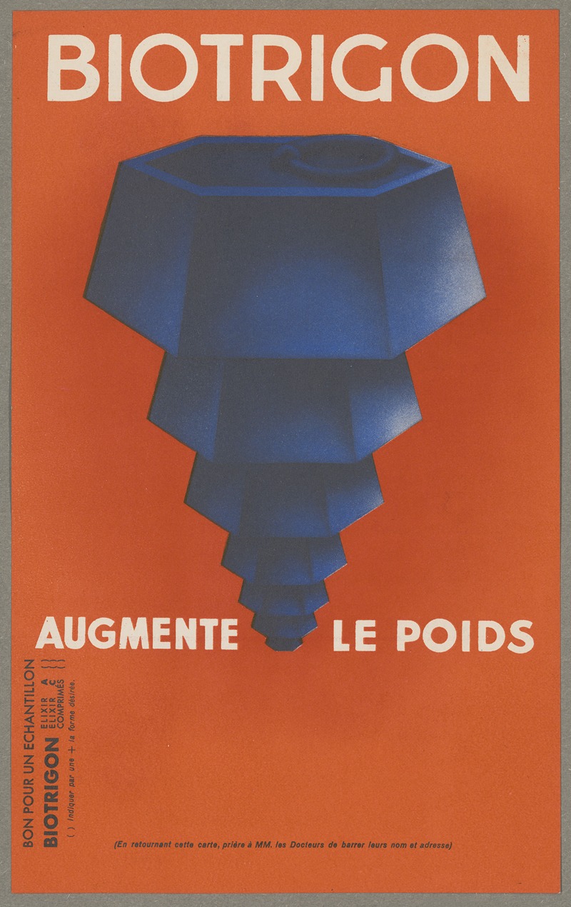 Biotrigon by Лаборатории Жак Лортиор, 1910-1950 — digital art print download