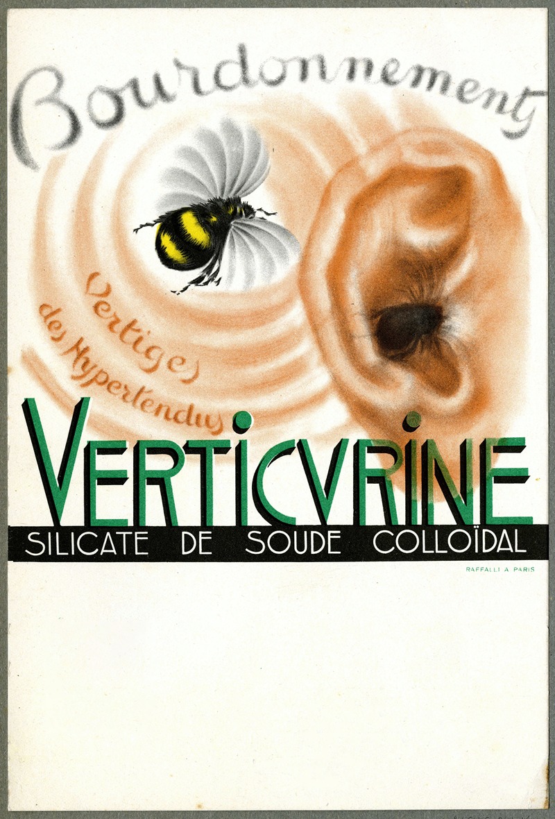 Verticurine by Laboratoires L. Grias, 1936 — digital art print download