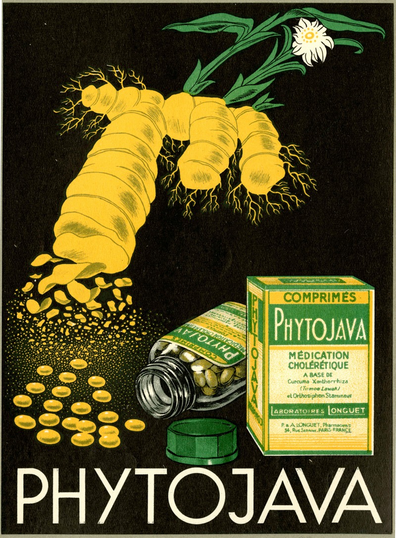 Phytojava by Laboratoires Longuet, 1910-1950 — digital art print download