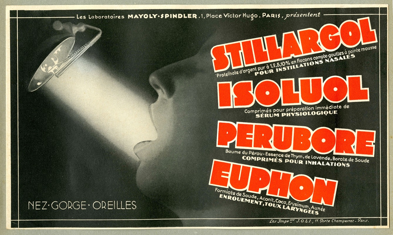 Stillargol by Laboratoires Mayoly-Spindler, 1910-1950 — digital art print download