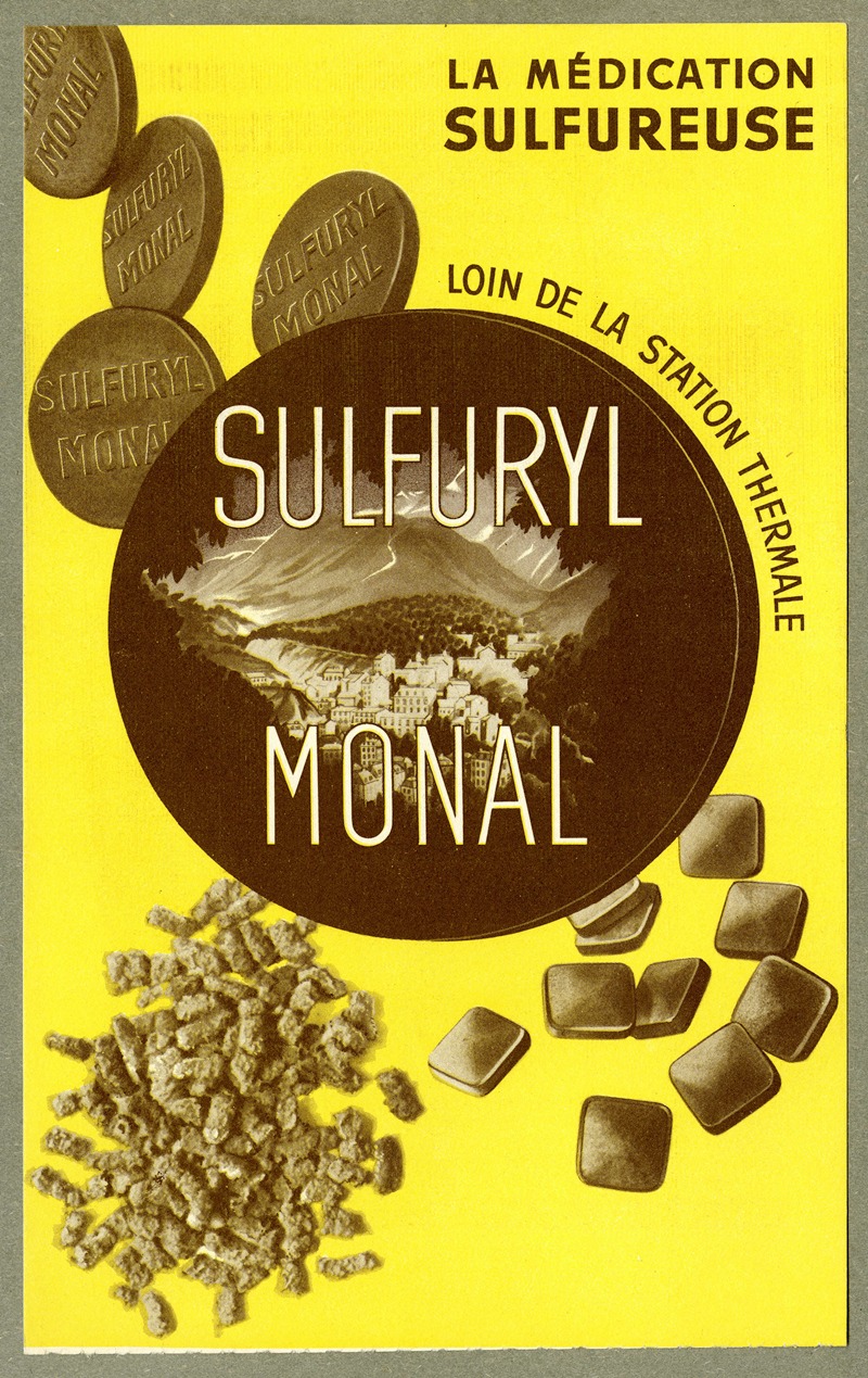 Sulfuryl Monal by Laboratoires Monal, 1910-1950 — digital art print download