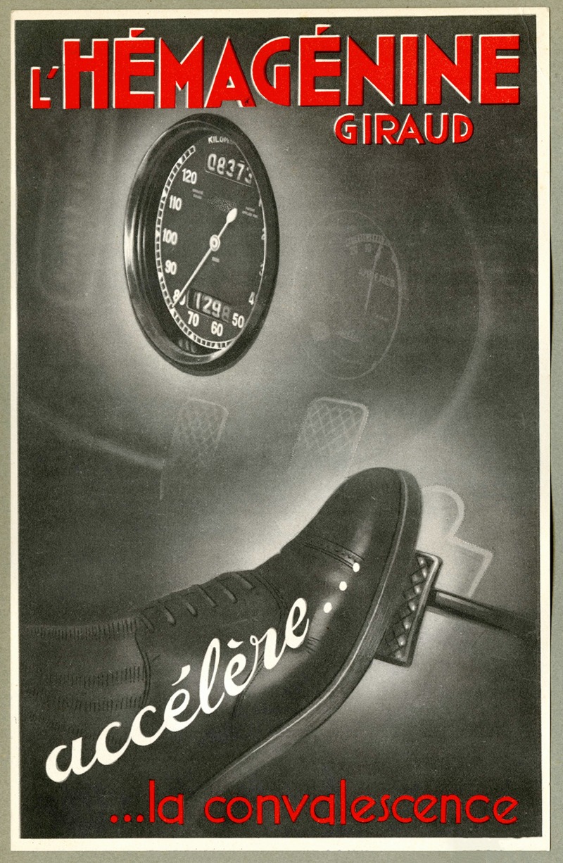 L'Hémagénine Giraud by Laboratoires Petit, 1910-1950 — digital art print download