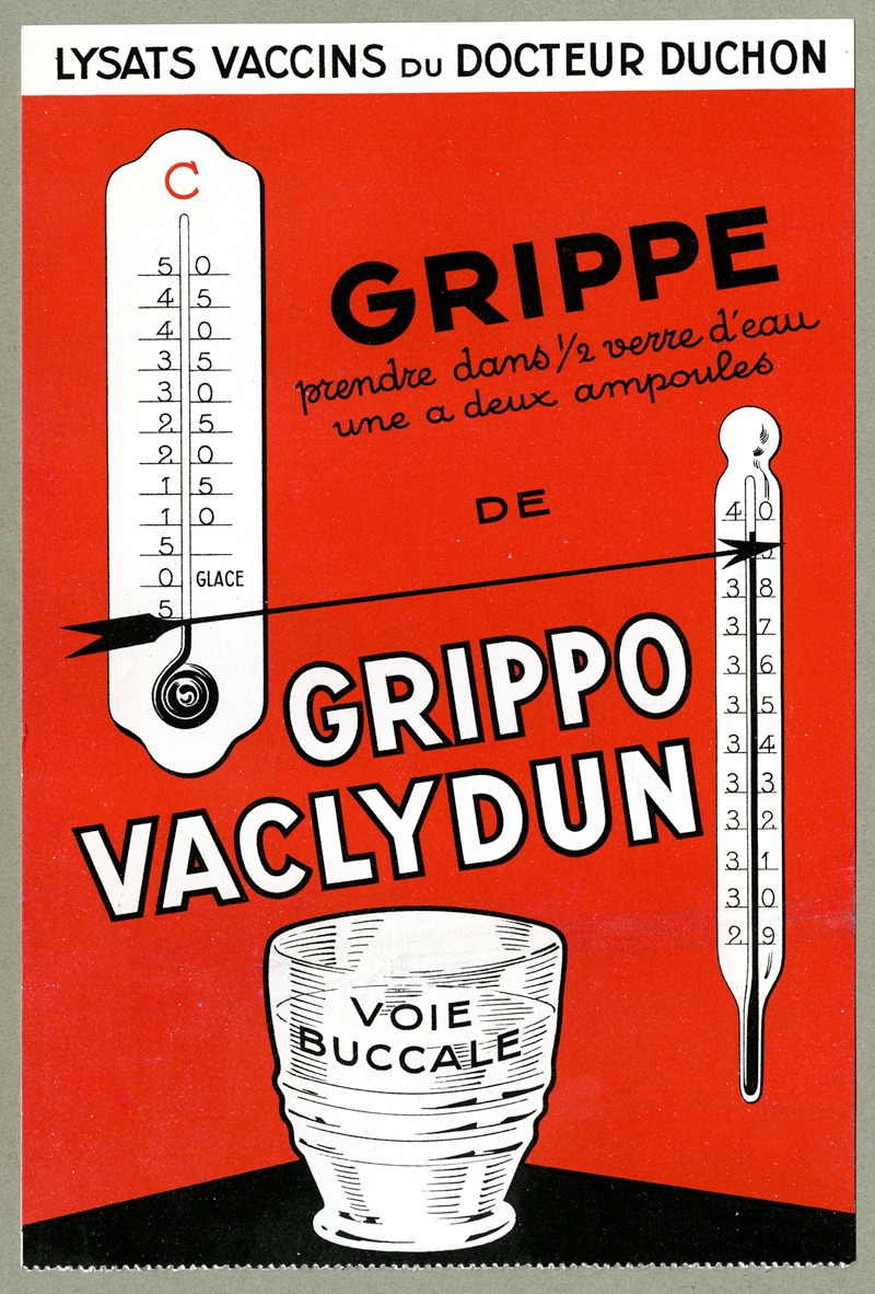 Grippo Vaclydun by Laboratoires pharmaceutiques Corbière, 1910-1950 — digital art print download