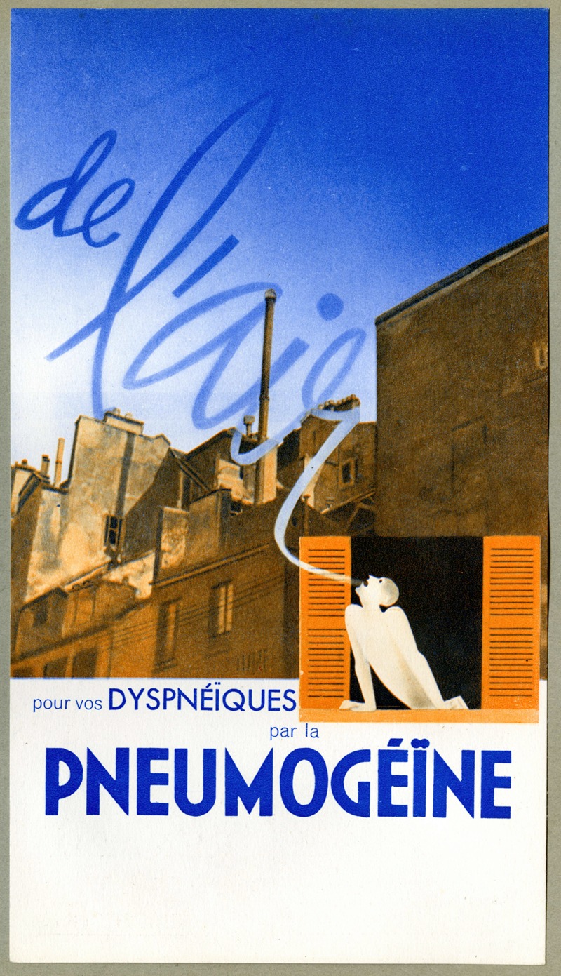 Pneumogéïne by Laboratoires Renard, 1910-1950 — digital art print download