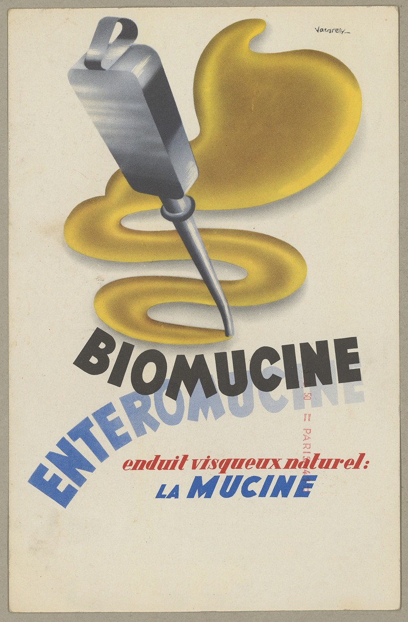 Biomucine Enteromucine by Лаборатории Робер и Каррьер, 1910-1950 — digital art print download