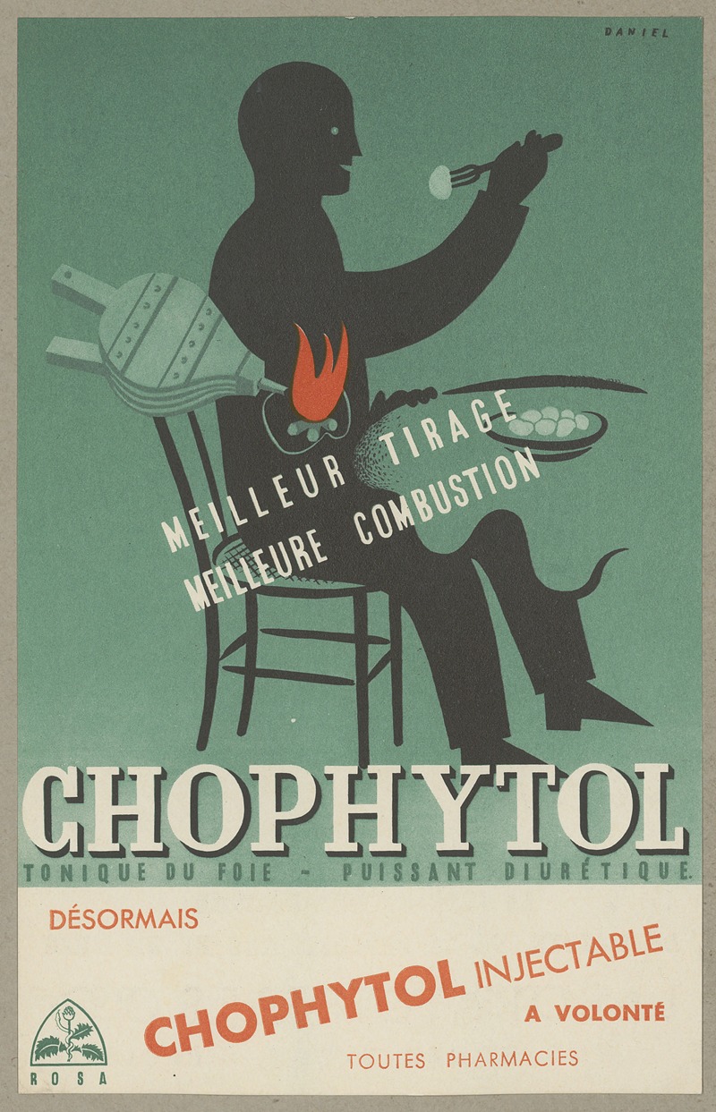 Chophytol by Laboratoires Rosa, 1910-1950 — digital art print download