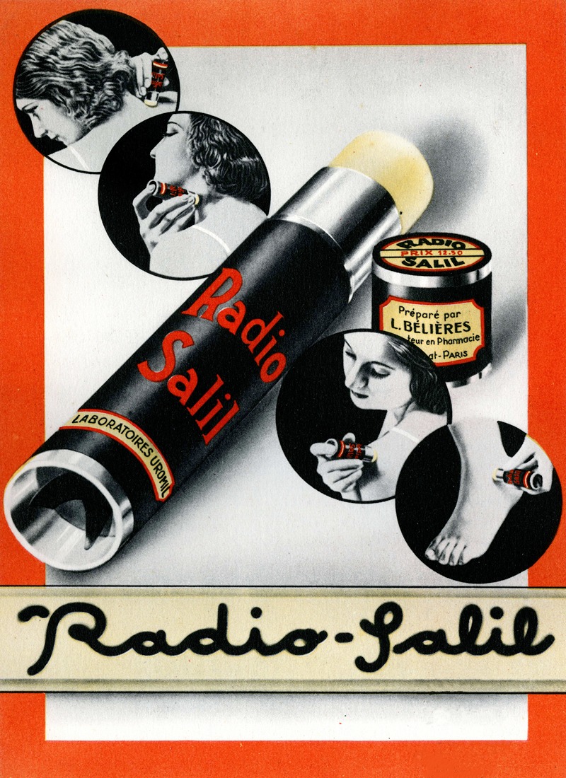 Radio-Salil by Laboratoires Uromil, 1935 — digital art print download