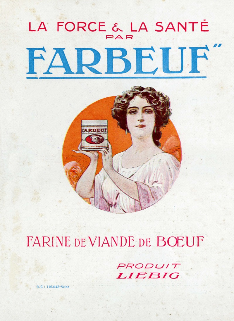 Farbeuf by Liebig, 1910-1950 — digital art print download