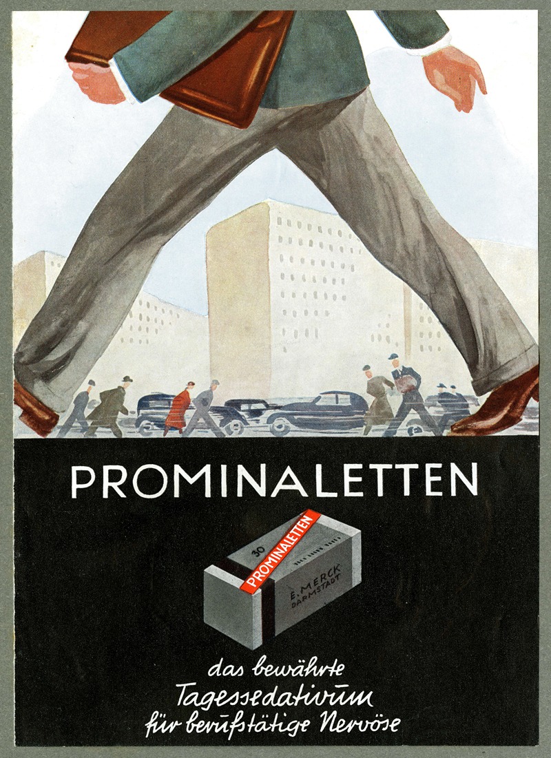 Prominaletten by Merck, 1910-1950 — digital art print download