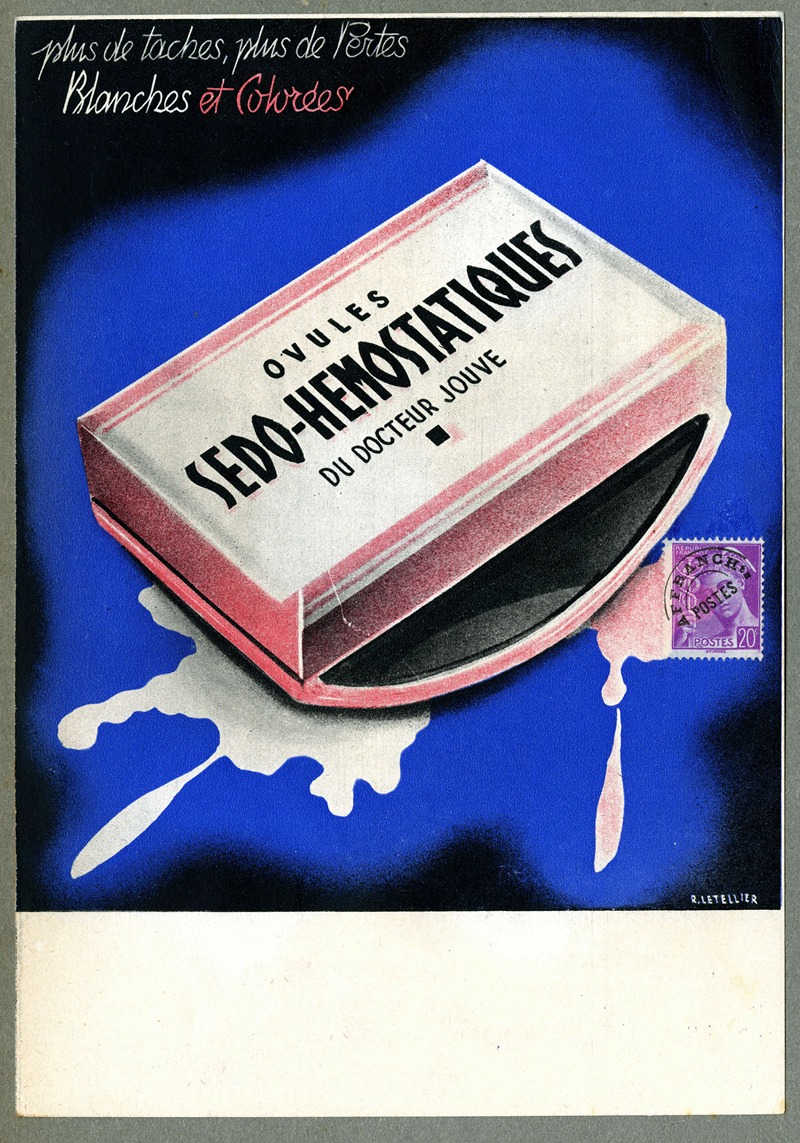 Ovules sédo-hémostatiques by Р. Летелье, 1910-1950 — digital art print download