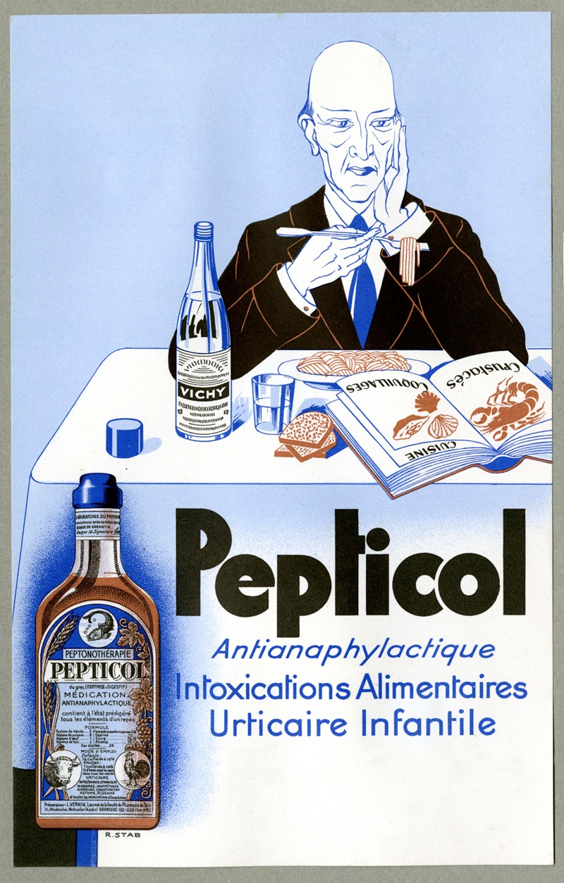 Pepticol by R. Stab, 1910-1950 — digital art print download