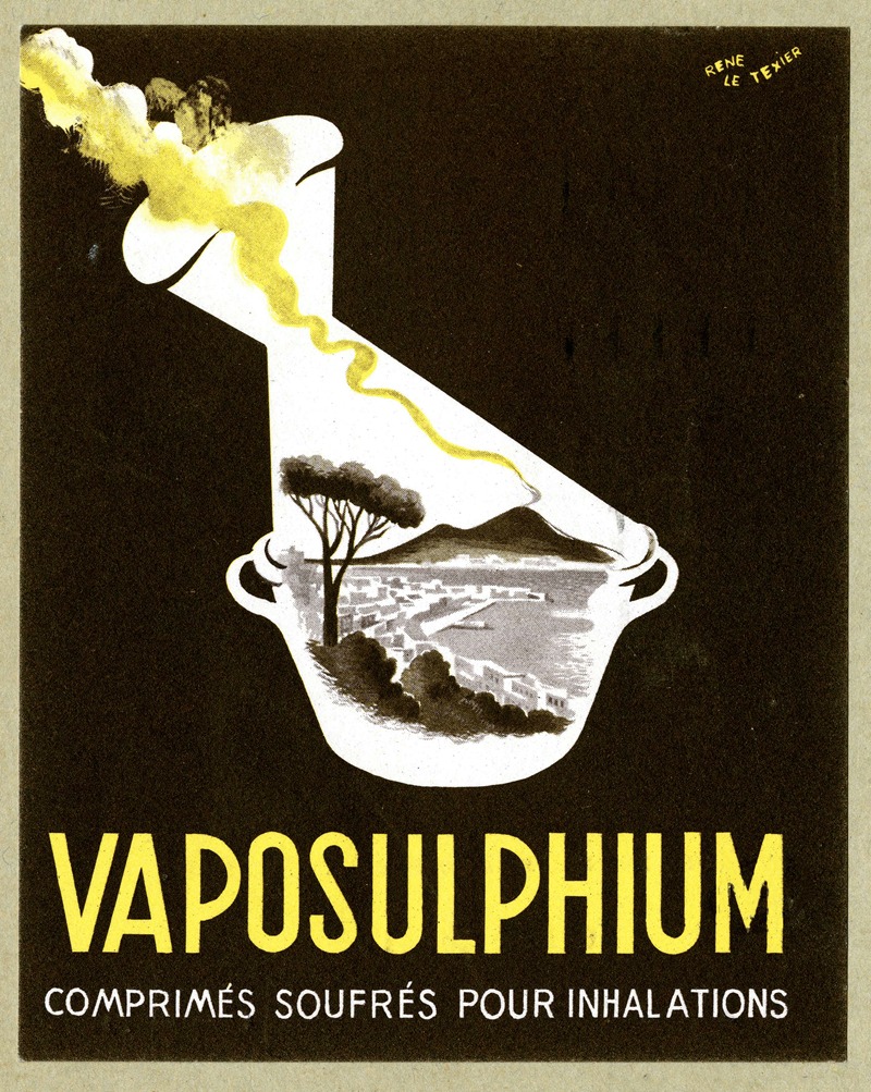 Vaposulphium by René Le Texier, 1948 — digital art print download