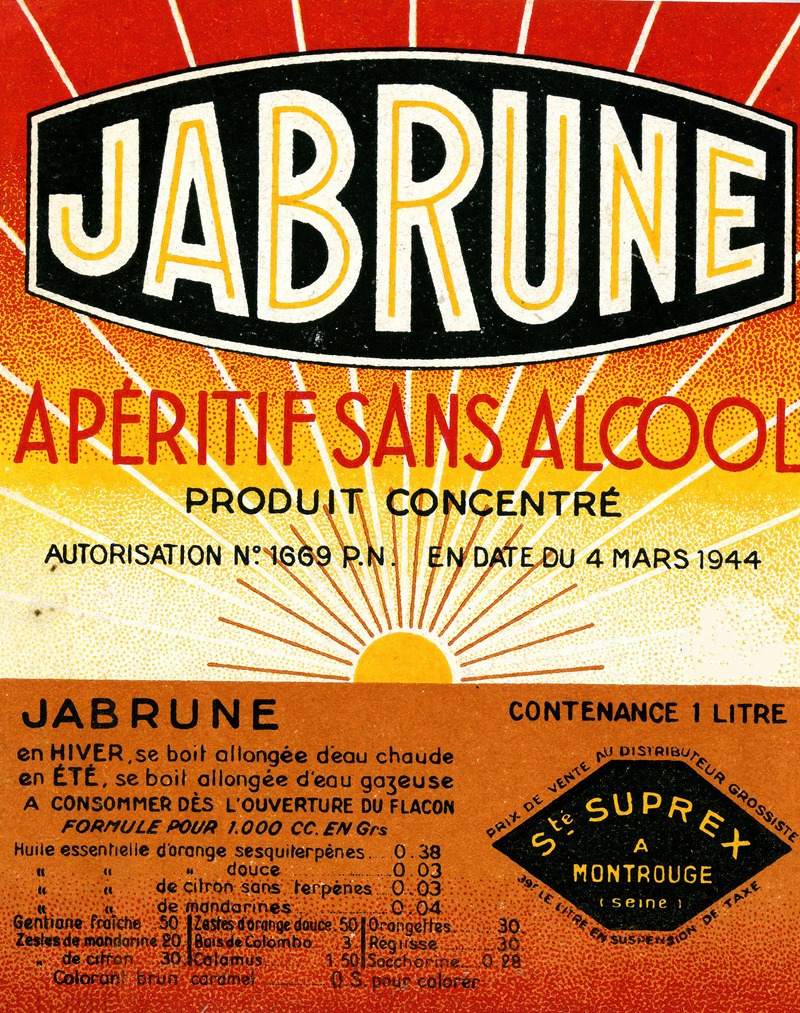Jabrune ; apéritif sans alcool by Société Suprex, 1910-1950 — digital art print download