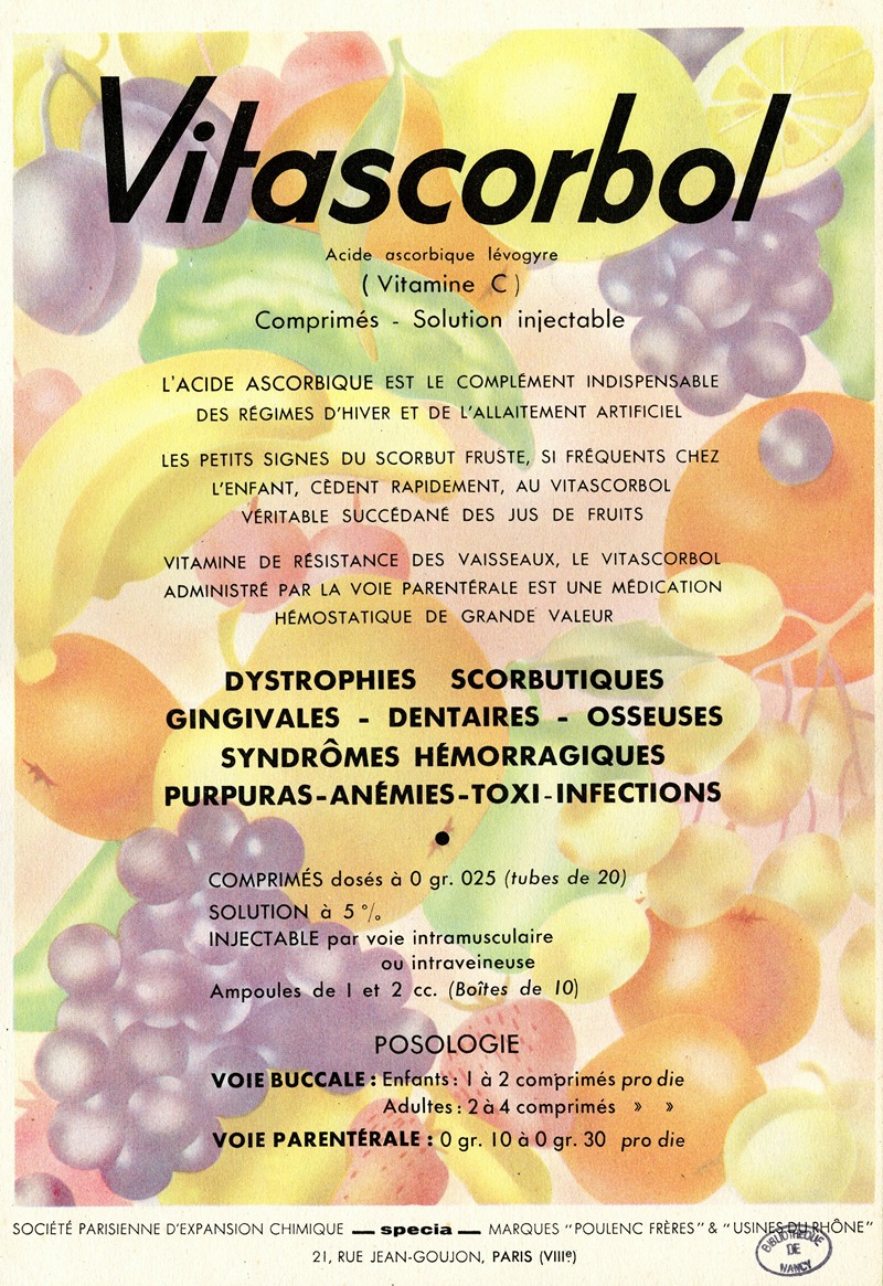 Vitascorbol by Specia, 1910-1950 — digital art print download