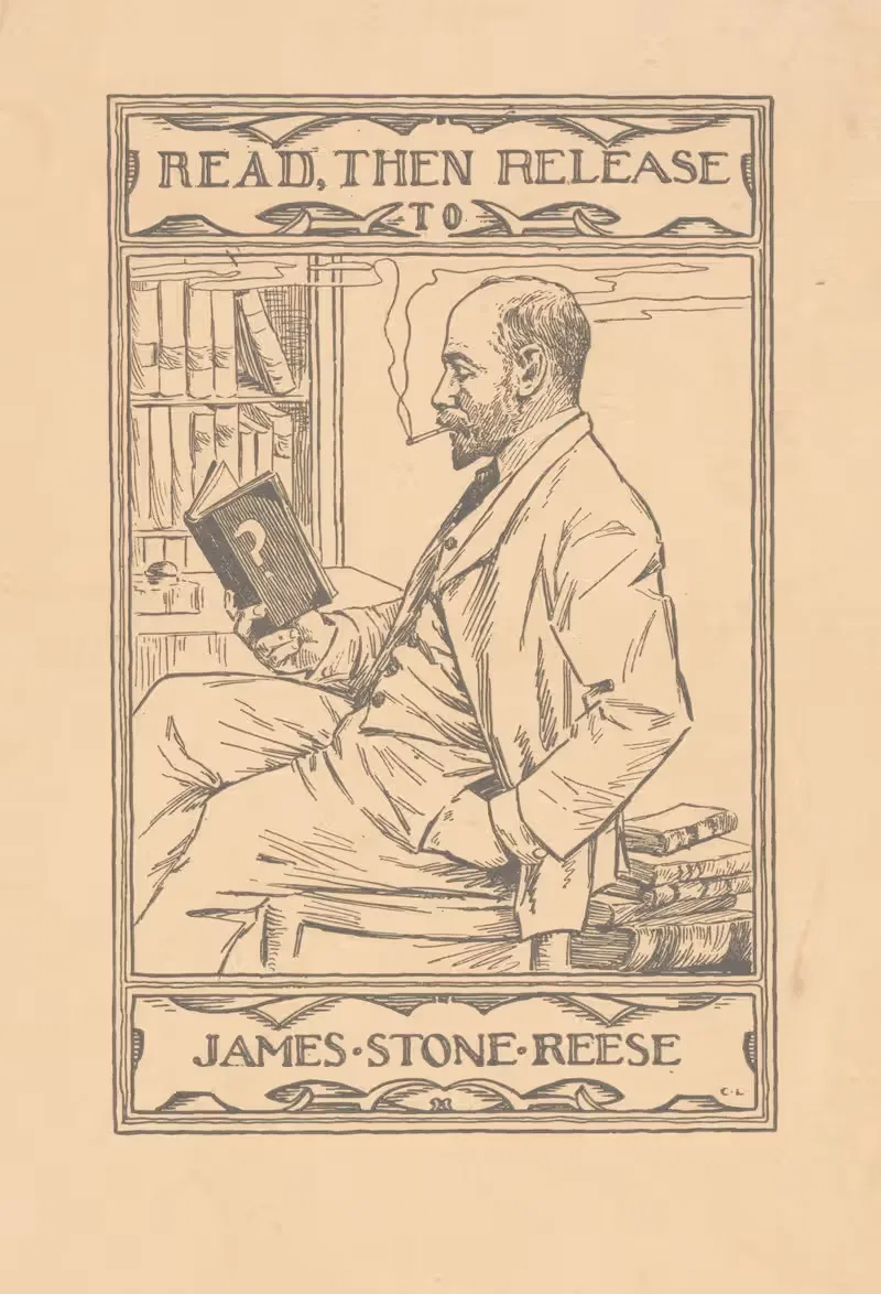 Ex libris van James Stone Reese by Anonymous, 1951 — digital art print download