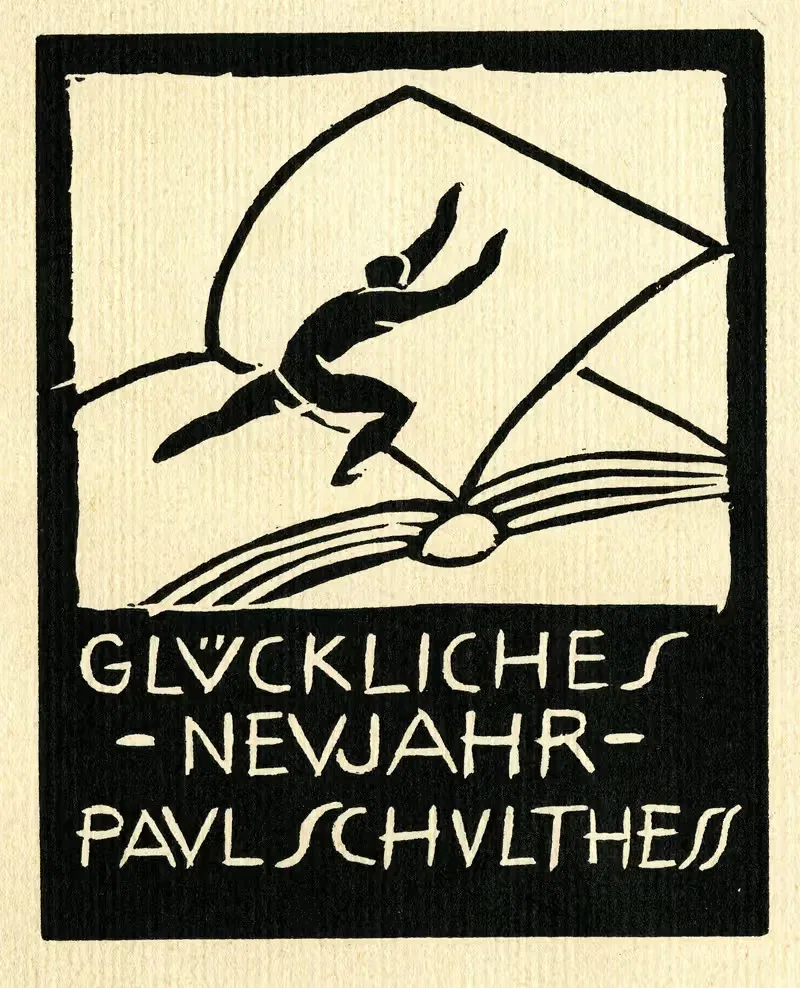 Glückliches Neujahr by Anonymous, 1919 — digital art print download