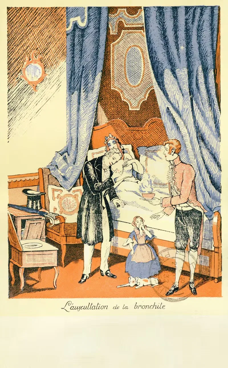 L'auscultation de la bronchite by Anonymous, 1932 — digital art print download