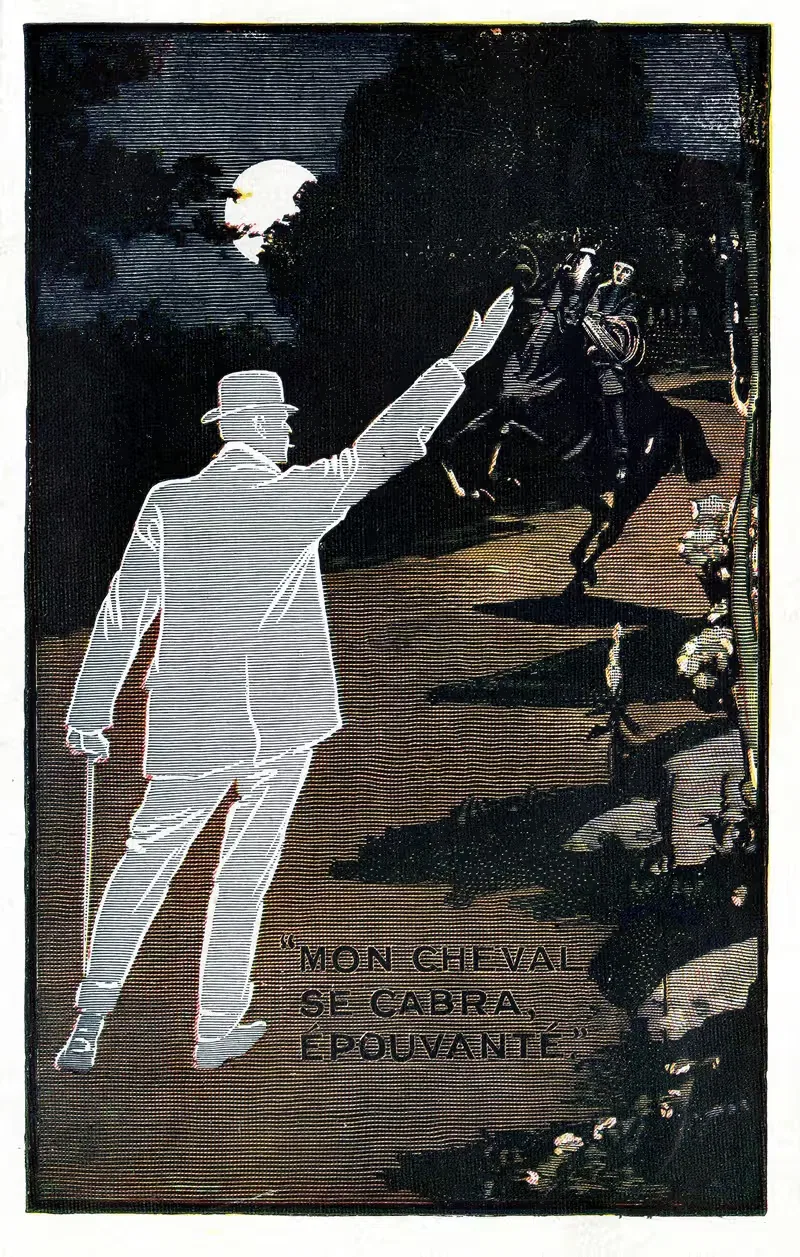 Моя лошадь испугалась и встала на дыбы by Аноним, 1910 — digital art print download