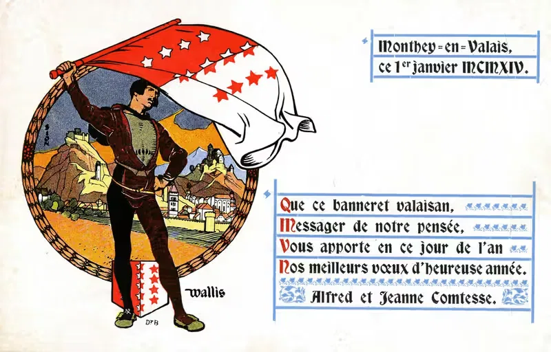 Que ce banneret valaisan, messager de notre pensée — Anonymous