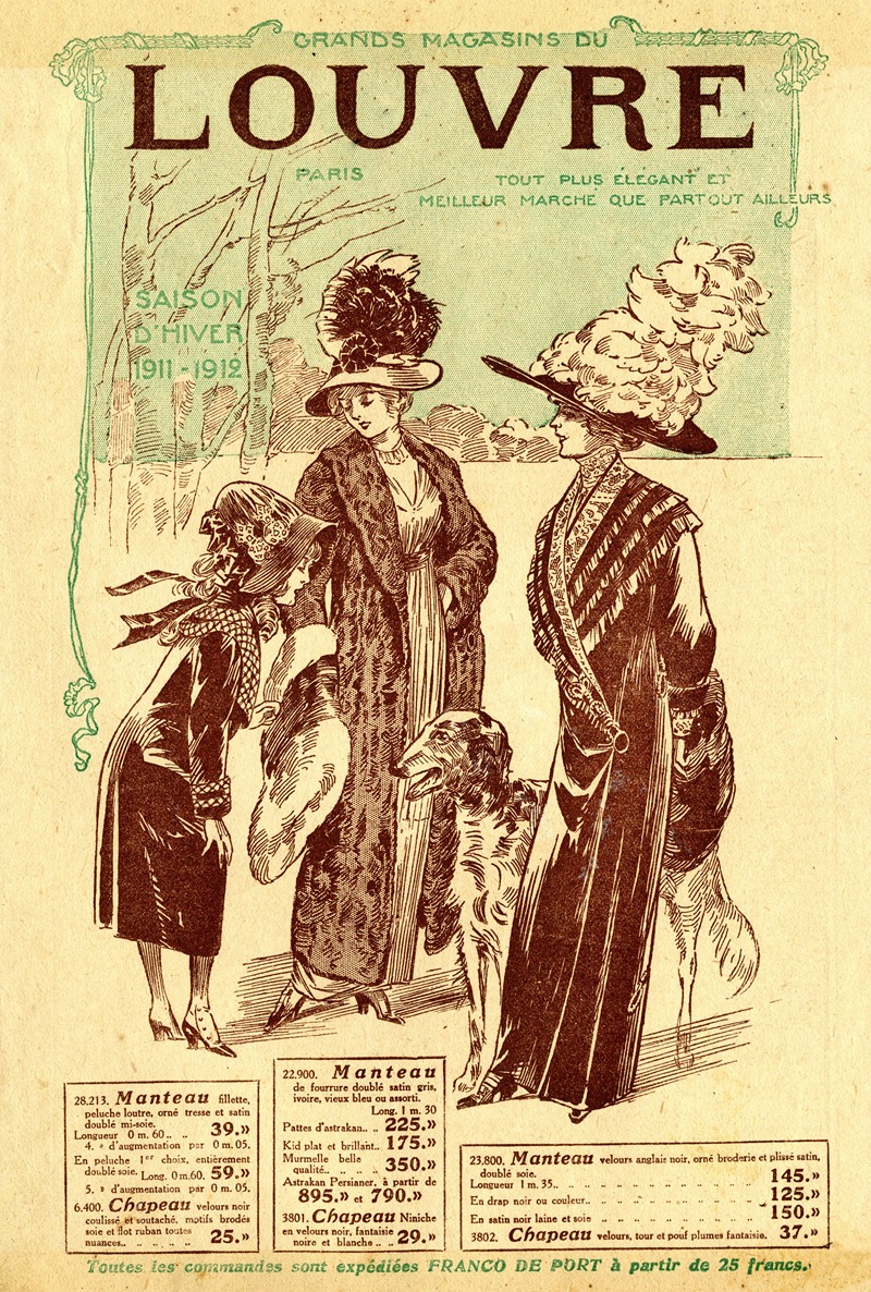 Зимний сезон by Аноним, 1911 — digital art print download