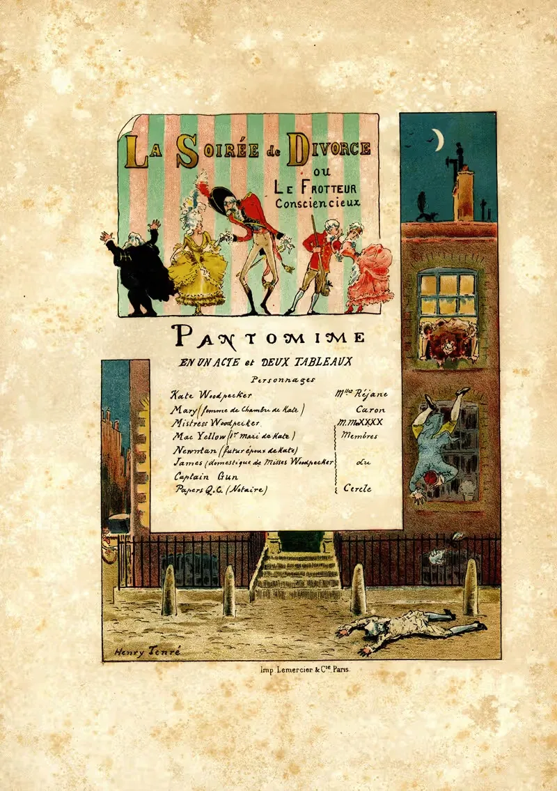 La soirée du divorce by Henry Tenré — digital art print download